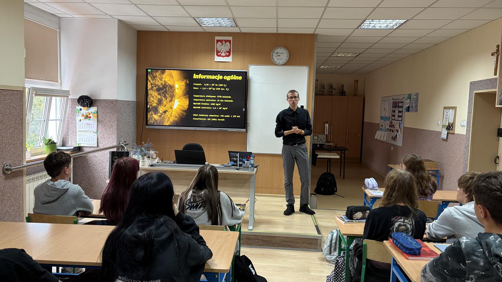 spotkanie ze studentem M. Gadzińskim